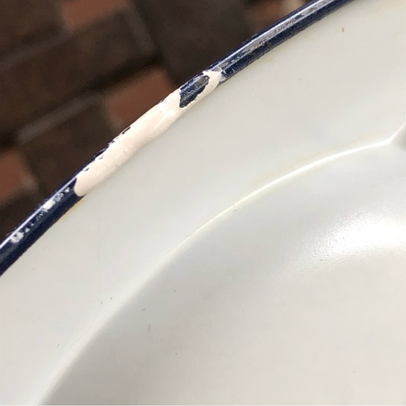 Vintage DAHER Decorated Ware Tin Blue/White OVAL TRAY Made in England - Picture 5 of 9